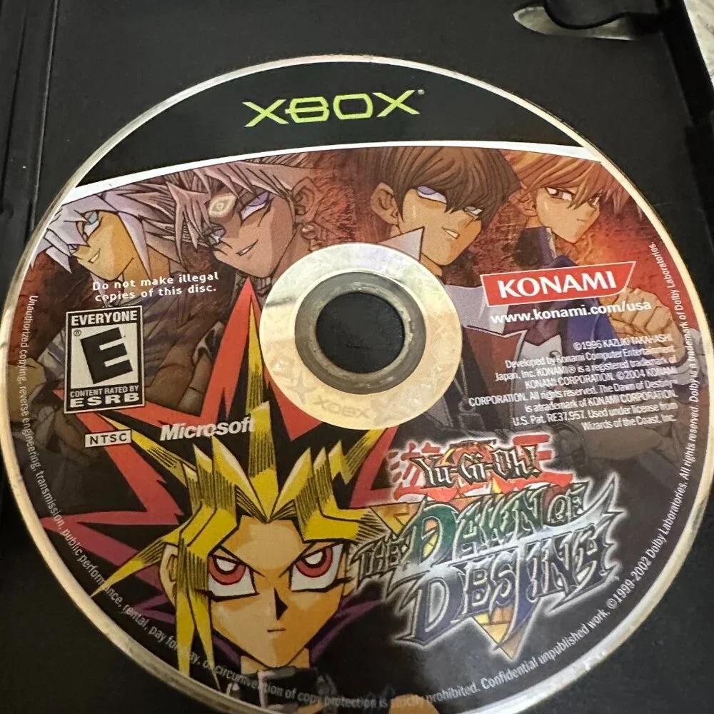 Yu-Gi-Oh The Dawn of Destiny (Microsoft Xbox, 2004) Includes Artwork No Manual